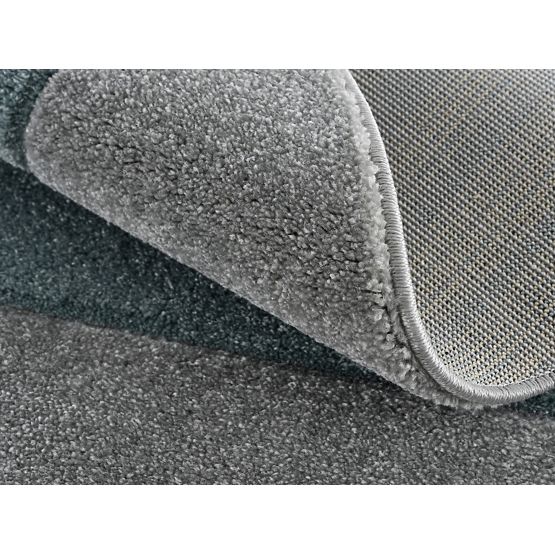 Kinder rund Teppich STAR silbergrau/ minze