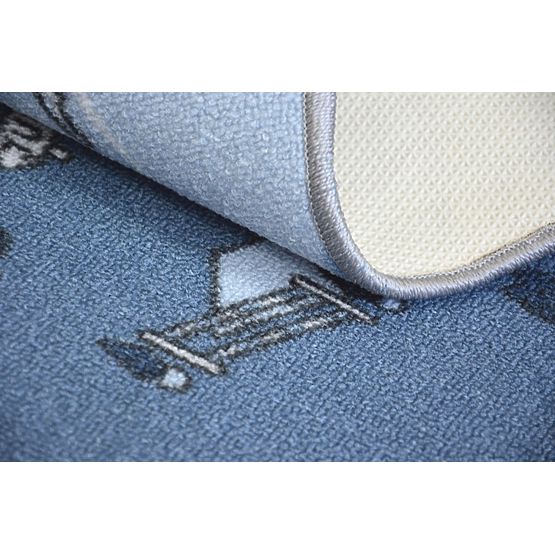 Kinder rutschfest Teppich Street blau