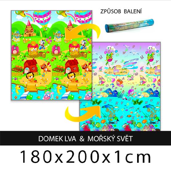 Kinder Schaumstoff Teppich haus löwe + marine svět