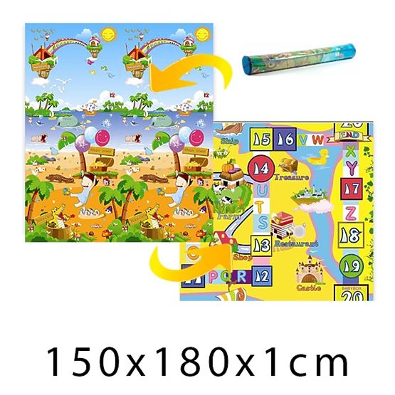 Kinder Schaumstoff Teppich Magie insel + Desková spiel 150x180x1 cm