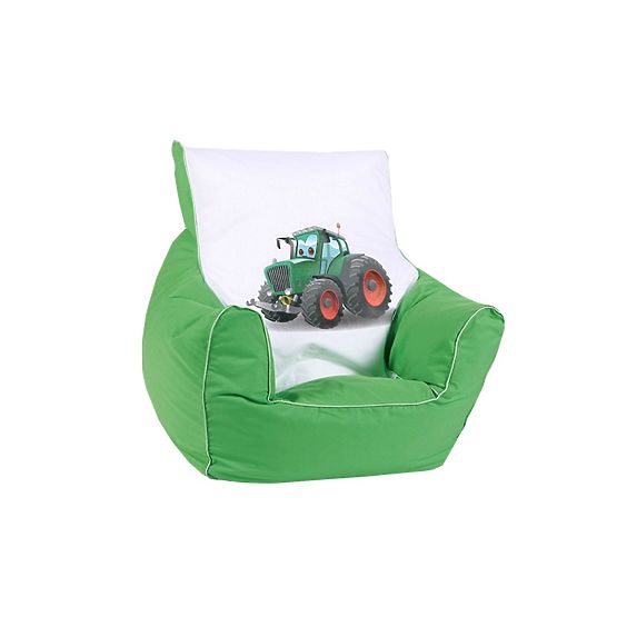 Kinder-Sitzsack TRAKTOR - grün