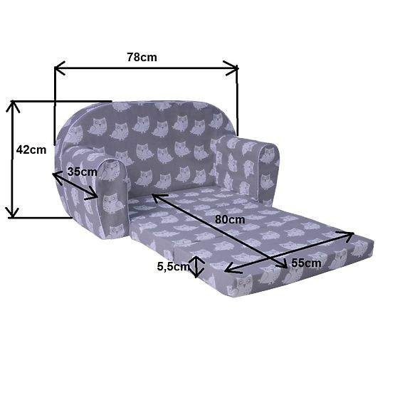 Kinder Sofa Baby-Mädchen - pink