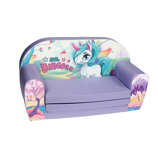 Kinder Sofa Einhorn violet
