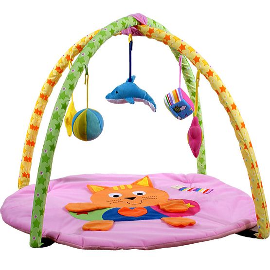 Kinder Spielend Decke ARTI Kitty pink