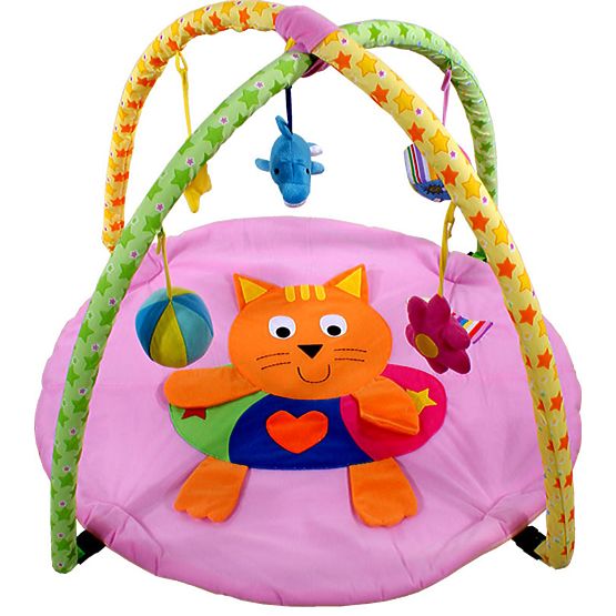 Kinder Spielend Decke ARTI Kitty pink