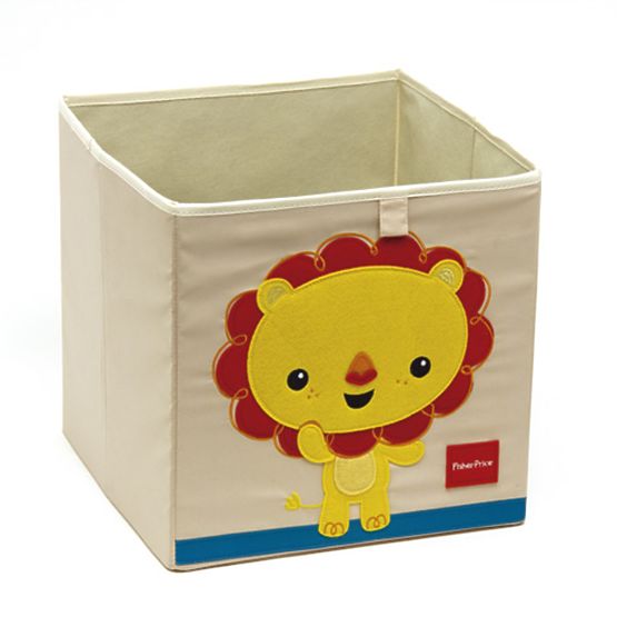 Kinder stofflich lagerung Box Fisher Price - löwe