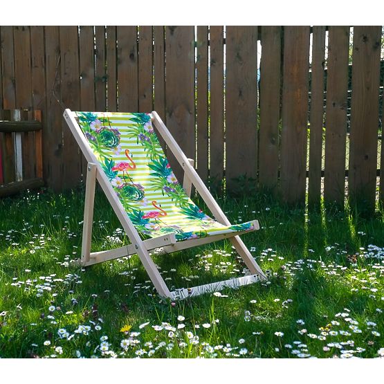 Kinderstrandkorb Flamingos und tropische Blumen
