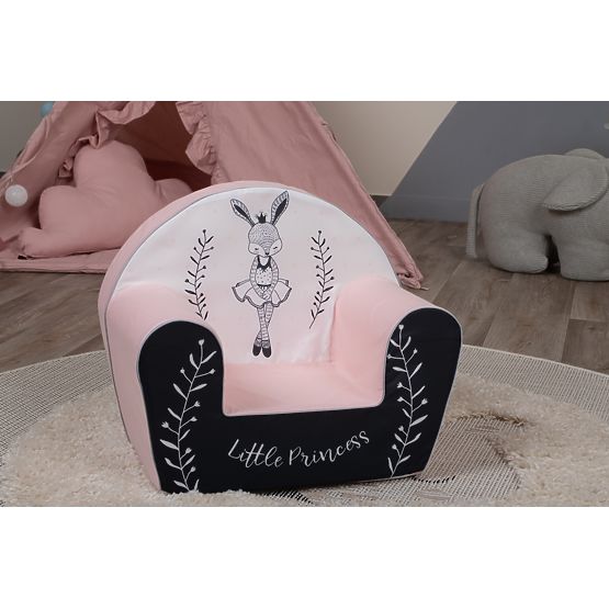 Kinderstuhl Bunny Ballerina - weiß-rosa
