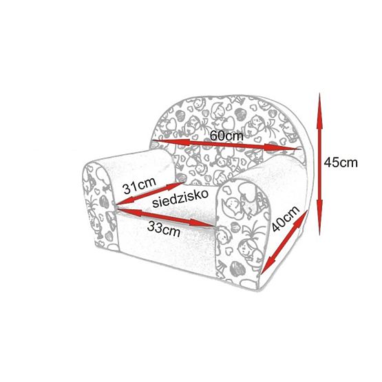 Kinder Stuhl Katzen - dunkelgrau