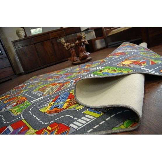 Kinderteppich BIG CITY - grau