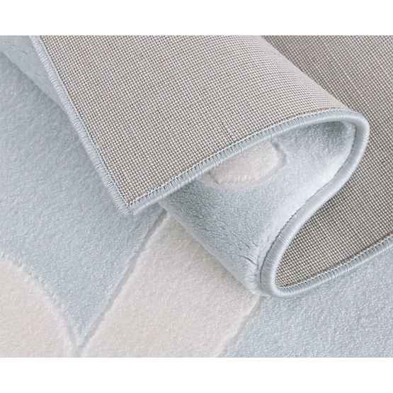 Kinder Teppich Häschen - blau