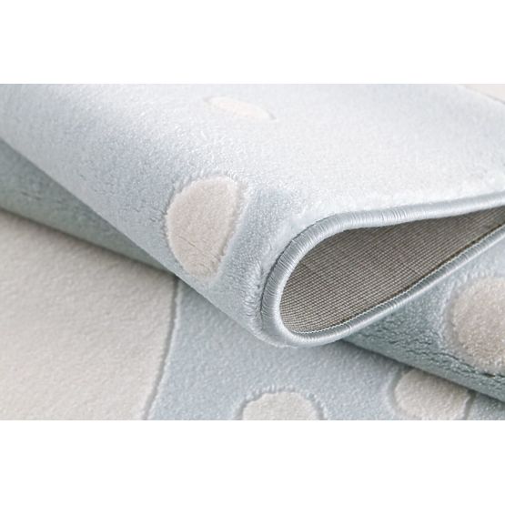 Kinder Teppich Häschen - blau