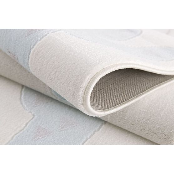 Kinder Teppich Kaktus - cremeblau