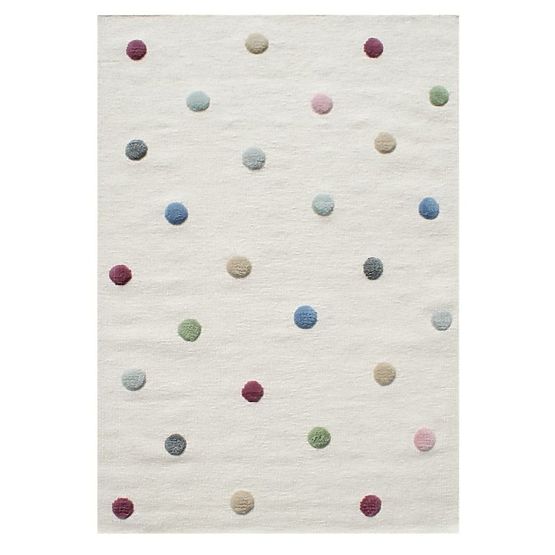 Kinder Teppich mit punkte - Creme-