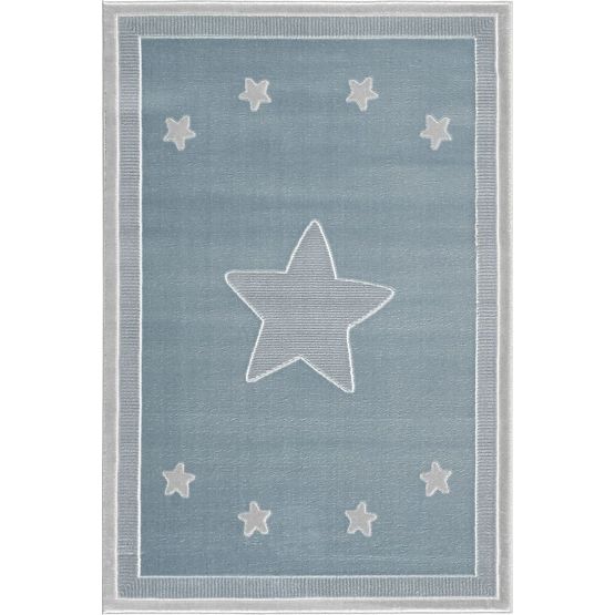 Kinder Teppich Princess Star- blau