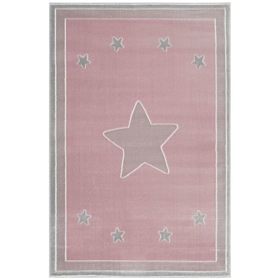 Kinder Teppich Princess Star- rosa