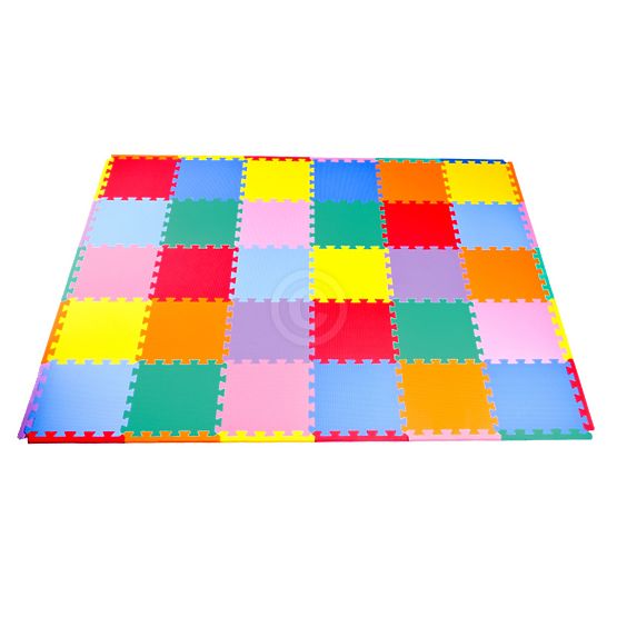 Kinder Teppich Puzzle farbig
