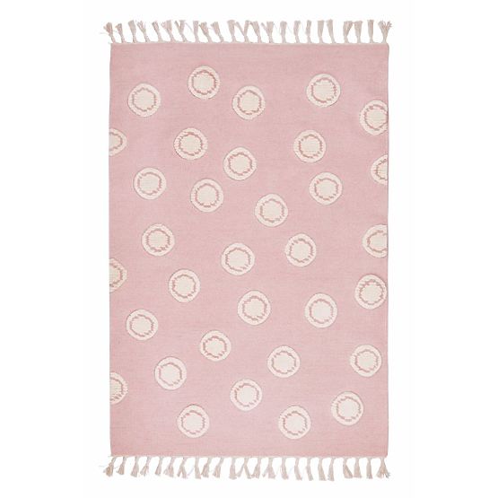 Kinder Teppich Ring - rosa
