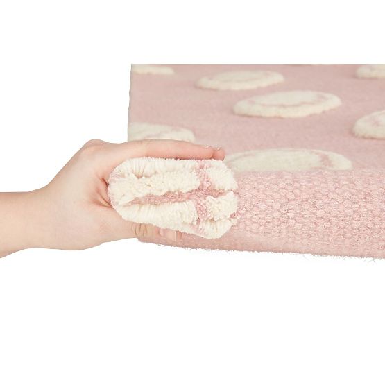 Kinder Teppich Ring - rosa