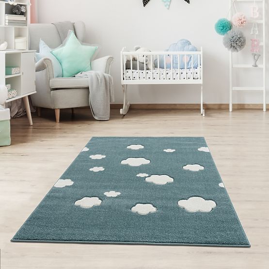 Kinder Teppich Sky Cloud - minze