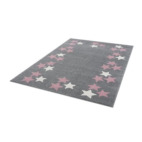 Kinder Teppich Spring Star - grau