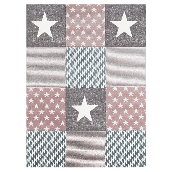 Kinder Teppich Starwalk Stern rosa
