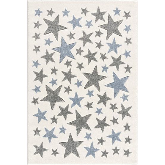 Kinder Teppich Stella - cremeblau