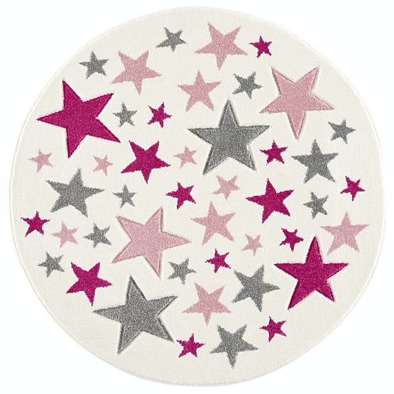 Kinder Teppich Stella Round - cremerosa