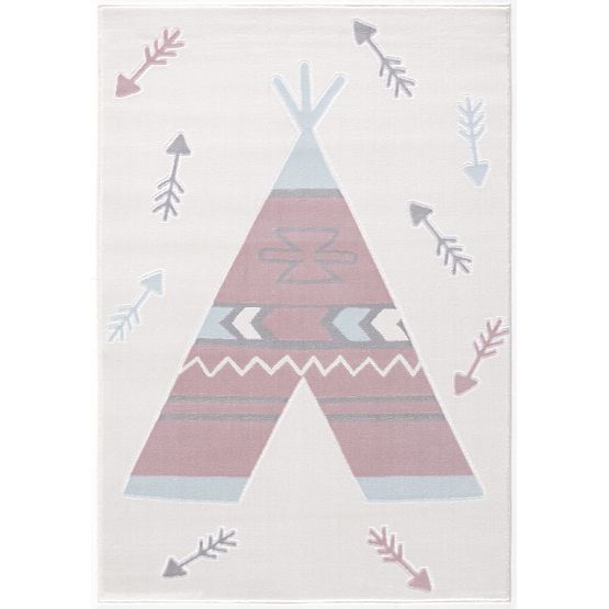 Kinder Teppich Tipi - cremerosa