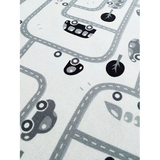 Kinder Teppich Wir lieben spiel - schwarz und weiß