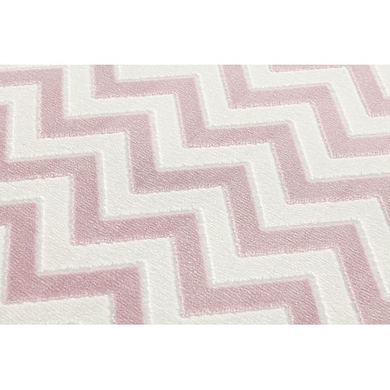 Kinder Teppich Zick - rosa creme