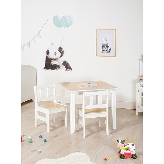 Kindertisch mit Stühlen Natural