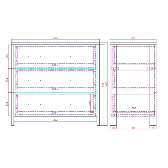 Kinder Zimmer Manhattan - grau