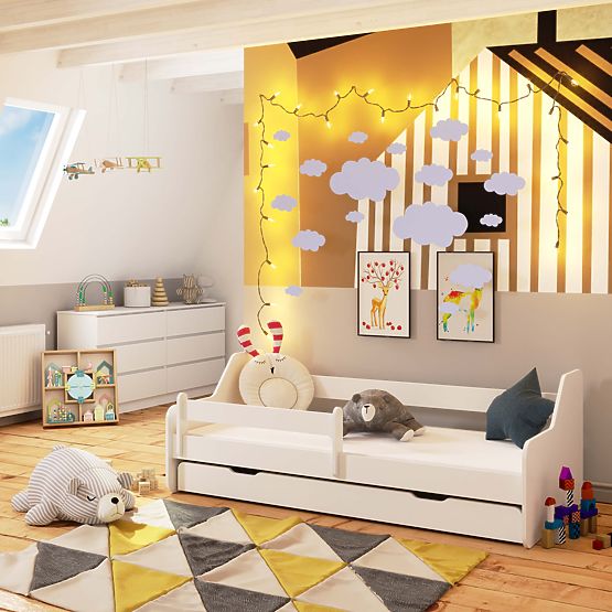 Kinderbett ACTIV 160x80 Weiß + Matratze