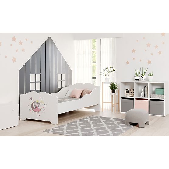 Kinderbett ANNA mit Matratze 140x70 Schlafende Prinzessin