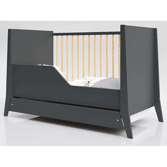 Kinderbett Cosmo 120x60 - Anthrazit