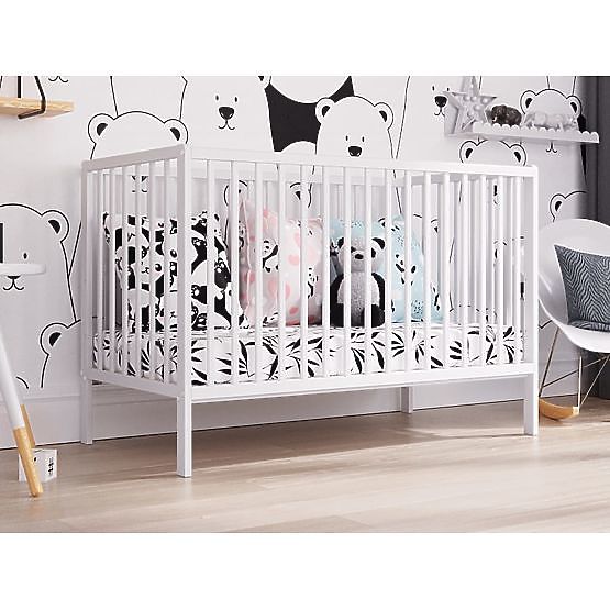 Kinderbett Dominik 120×60 cm – weiß