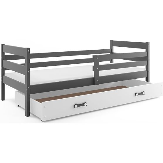 Kinderbett ERIK - grau/weiß