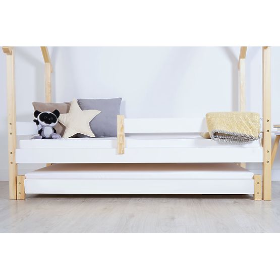 Kinderhausbett Frank SCANDI - weiß-natur