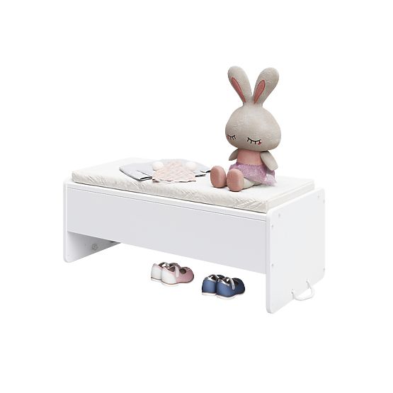 Gitterbett Babybett LETO 90x40 cm - weiß