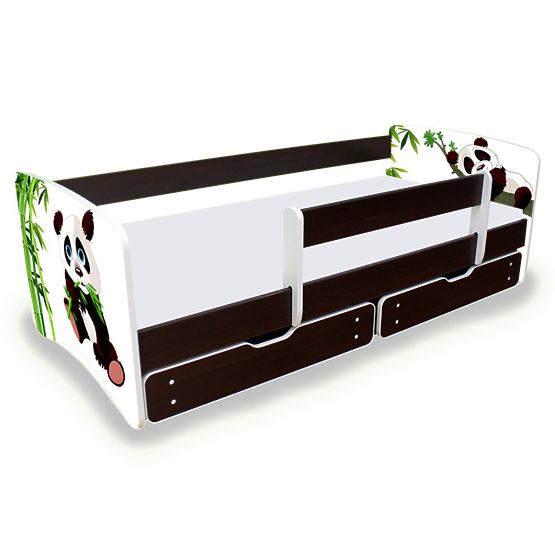 Kinderbett mit Gel§nder Nico - Panda