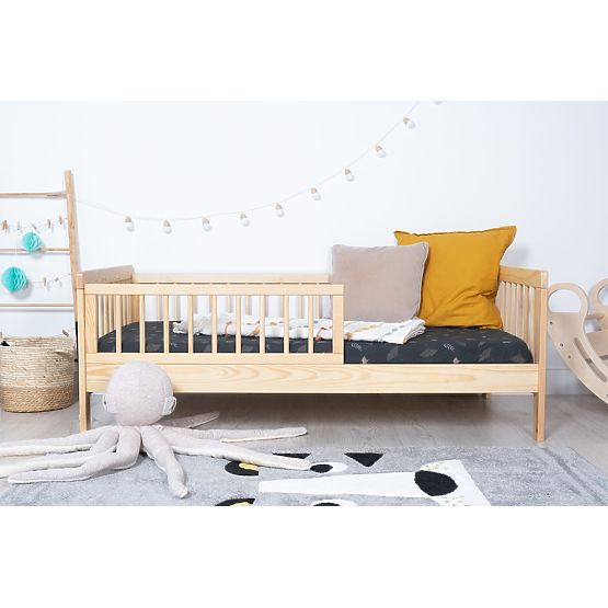 Kinderbett mit Rausfallschutz TEDDY - Natur