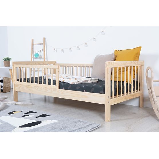 Kinderbett mit Rausfallschutz TEDDY - Natur