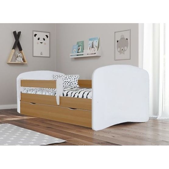 Kinderbett mit Seitenschutz Ourbaby - Buche/Weiß