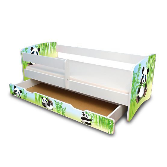 Kinderbett mit Seitenschutz - Panda