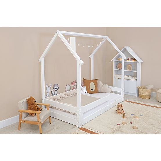 Kinder Montessori Bett Chimney weiß