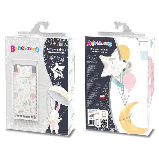 Kinderbettwäsche 135x100 cm + 60x40 cm Luftballons