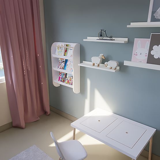 Kinderbibliothek 74,5 x 49 cm - Bücherregal