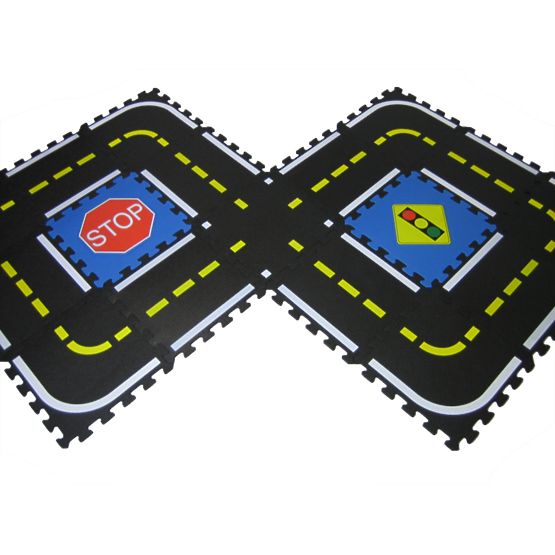 Kindereppich Puzzle-Straße