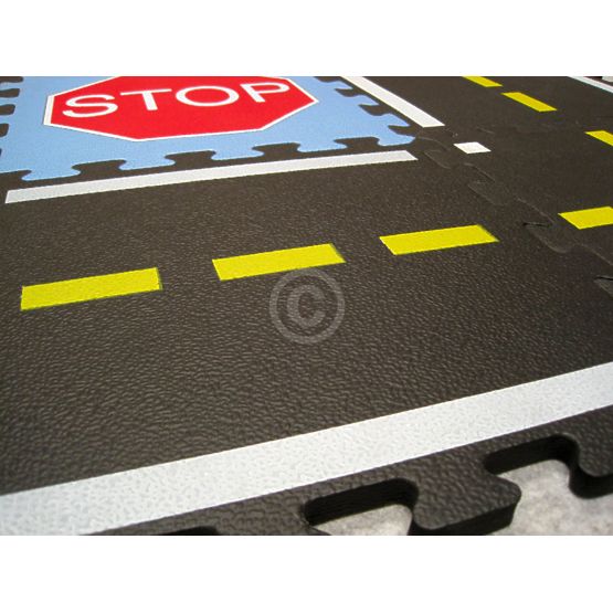 Kindereppich Puzzle-Straße